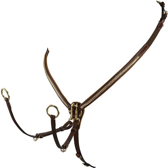 Lederen jachtcollier Equestro