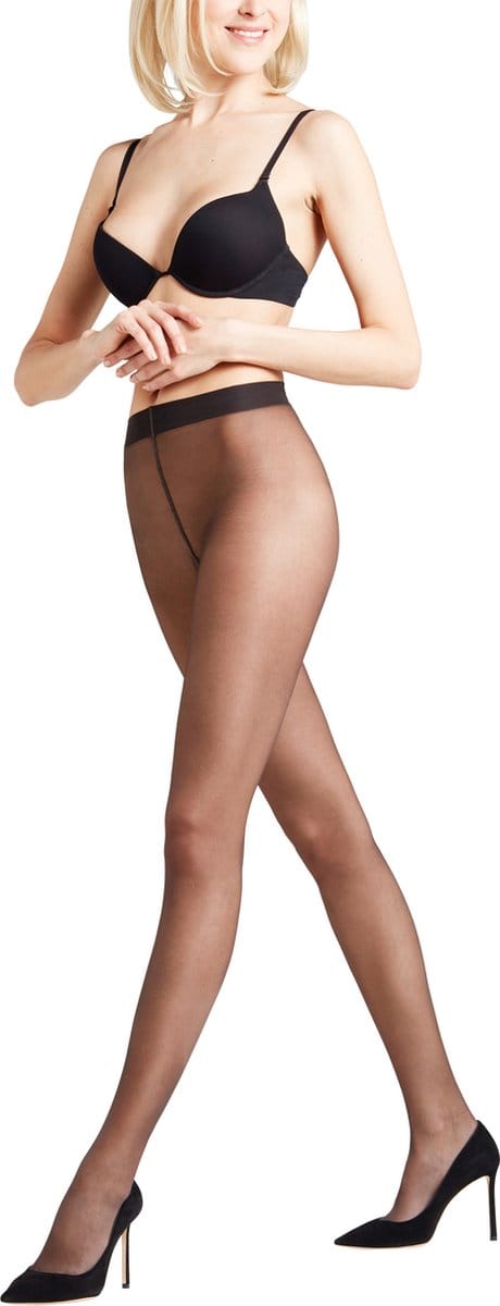 FALKE Seidenglatt 15 DEN dames panty - anthracite - Maat: S-M