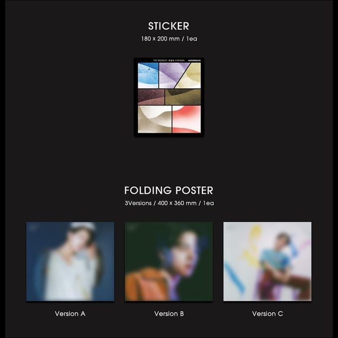 KIM WOOJIN Mini Album [The moment : een minderjarige] Random,No poster white