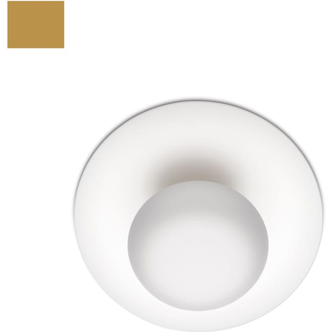 Vibia - Funnel Plafond-/Wandlamp - bladgoud - Ø 35 cm
