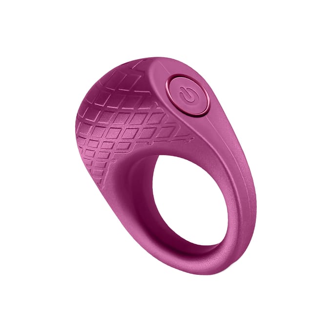 NS Novelties Seduction Levi Metallic Burgundy Penisring - Rood