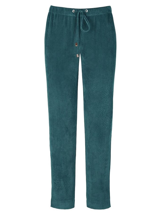 Broek in jogg-pant-stijl pasvorm Barbara Van Peter Hahn turquoise