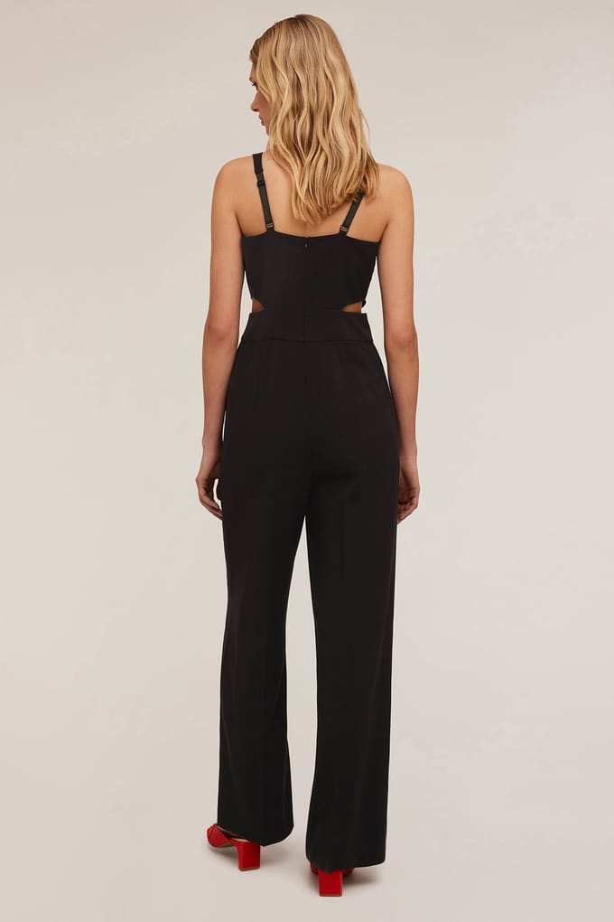 Motivi Jumpsuit With Cut-out In Polyviscose Black Größe: 32 | Jumpsuits Outlet | Damen | Schwarz