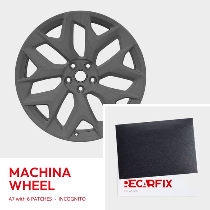 Tesla Model X - Velgschade patch Machina Wheel Incognito