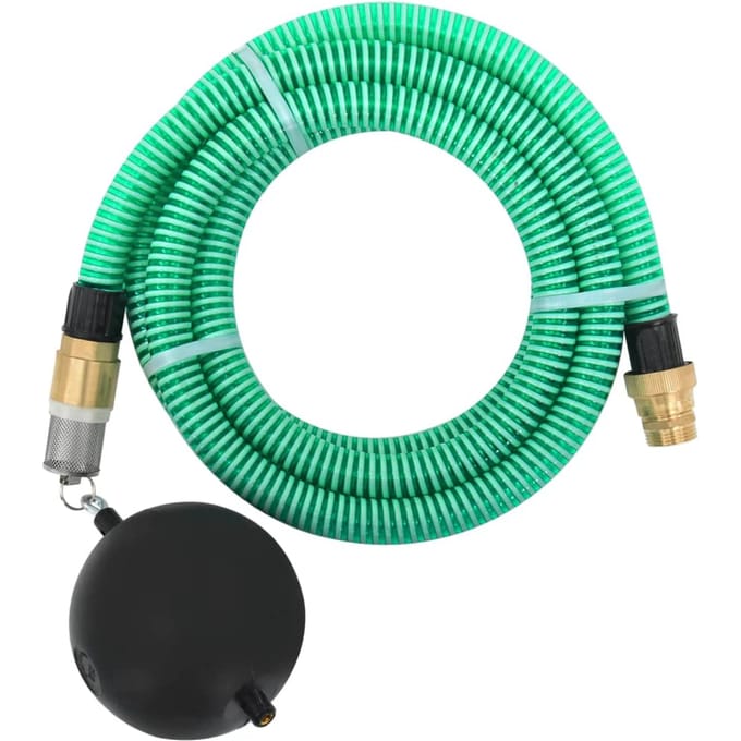 Vidaxl Zuigslang met Messing Koppelingen, Groen, 1,1  4 M, PVC