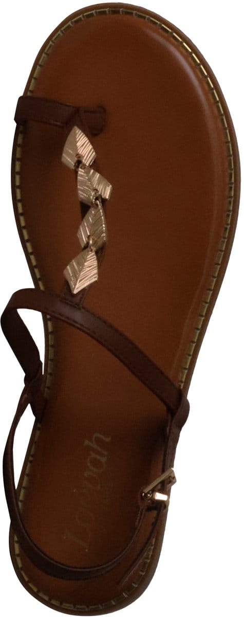 Platte sandalen met bandjes van Loevah Paris