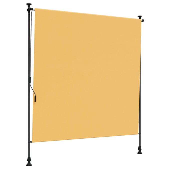 vidaXL - Buitenzonwering - Rolgordijn - Zand - 100 - x - 270 - cm