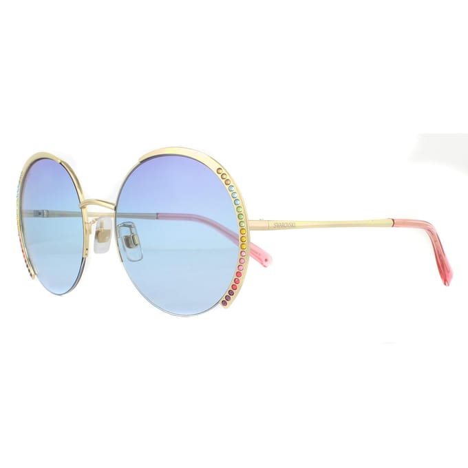 SWAROVSKI Zonnebril SK0280-H 32W Goud Blauw Verloop