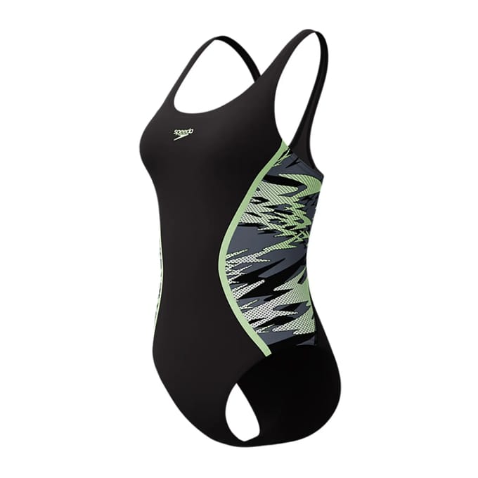Dames zwempak uit 1 stuk Speedo Hyperboom Splice Muscleb