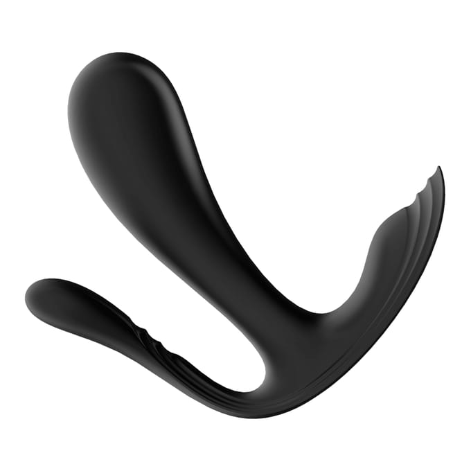 Satisfyer, draagbare Bluetooth vibrator, Top Secret+, 11 cm, met app, 2 motoren, draagbare vibrator
