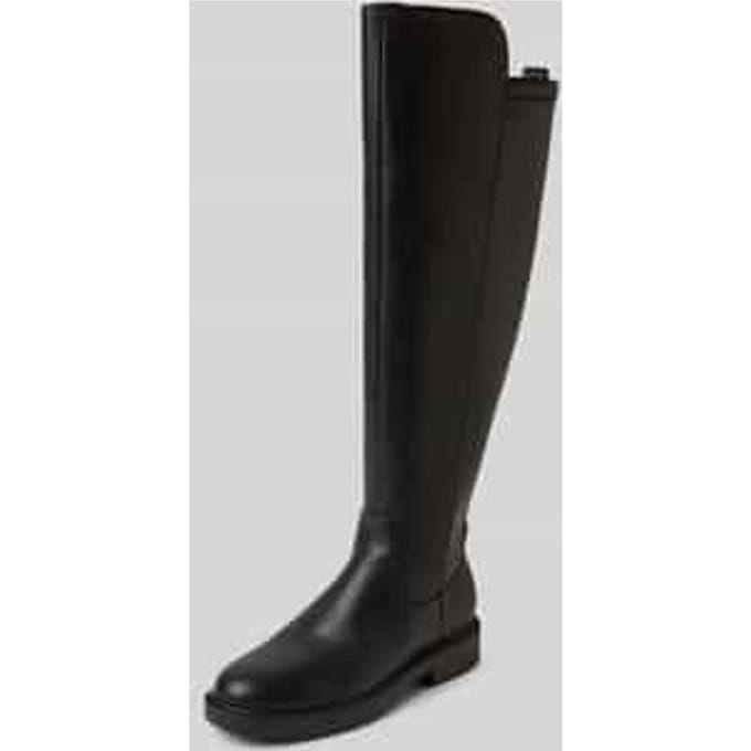 Overkneelaarzen in leerlook, model 'Fyza'