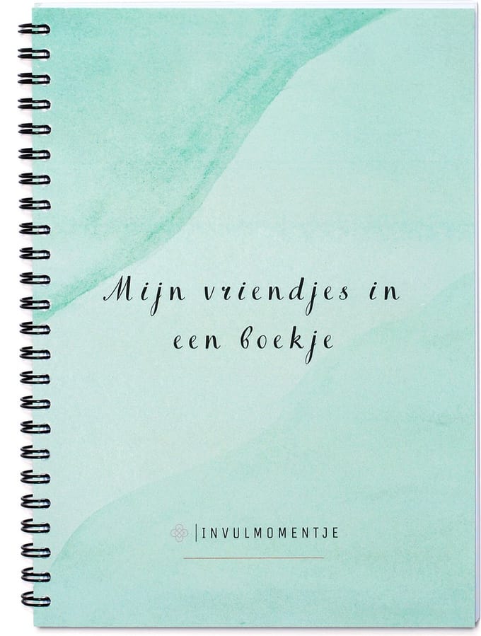 Vriendenboekje Invulmomentje - Blauw