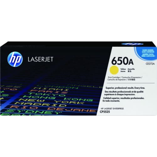 Tonercartridge hp ce272a 650a geel