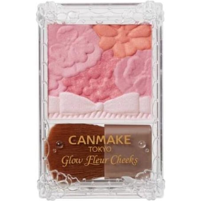 CANMAKE - Glow Fleur Cheeks - 6g - 01 Peach Fleur