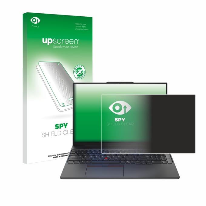 upscreen - privacy screenprotector voor Lenovo ThinkPad E16 Gen 2 - Folie Beschermfolie Blauwlichtfilter