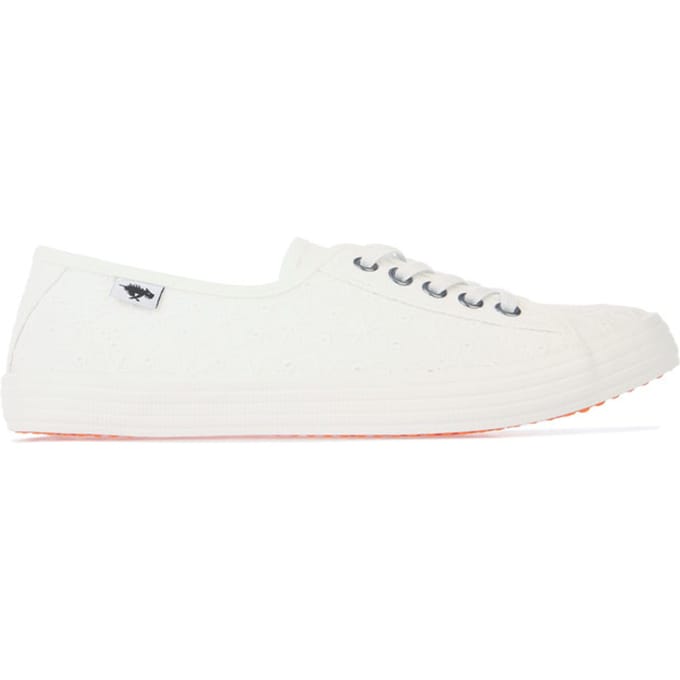 Rocket Dog Chow Chow Elsie sneaker met veteroogjes voor dames, wit