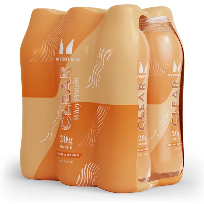 Clear Protein Water - RTD (verpakking met zes stuks) - 6 Pack - Sinaasappel & Mango