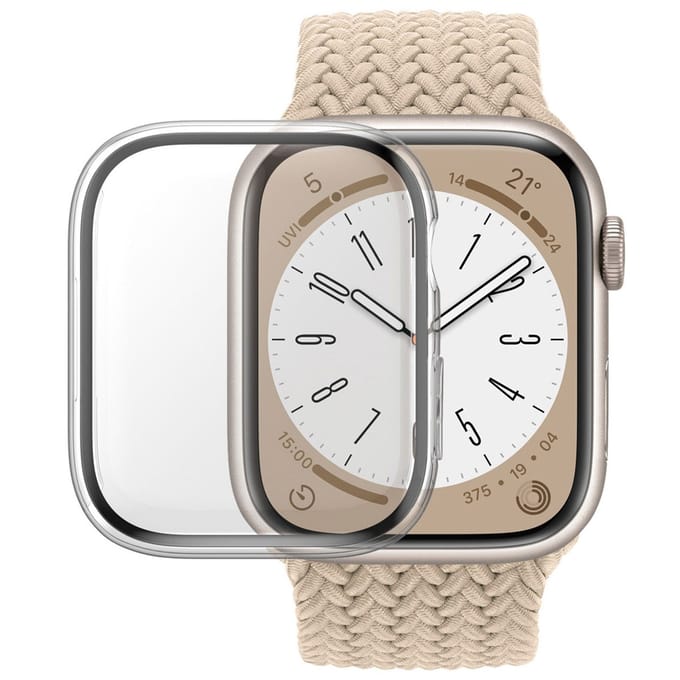 PanzerGlass Screenprotector geschikt voor Apple Watch - 45 mm Glazen | PanzerGlass Full Body Protector - Case Friendly