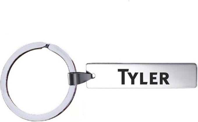 Sleutelhanger Met Naam - Tyler - RVS