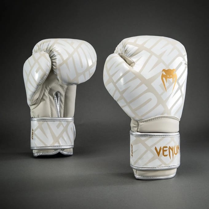 Venum Contender 1.5 XT 3D Bokshandschoenen – Wit/Goud - 14oz
