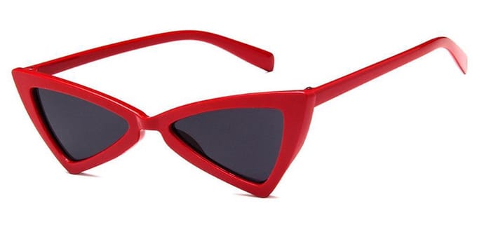 Cat Eye Zonnebril Triangle Rood