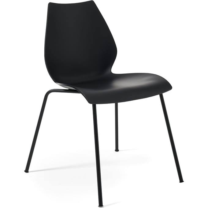 Kartell Maui stoel - zwart - antraciet