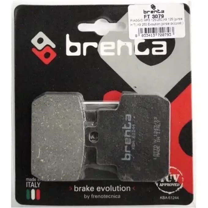 Organische motorfiets remblok Brenta