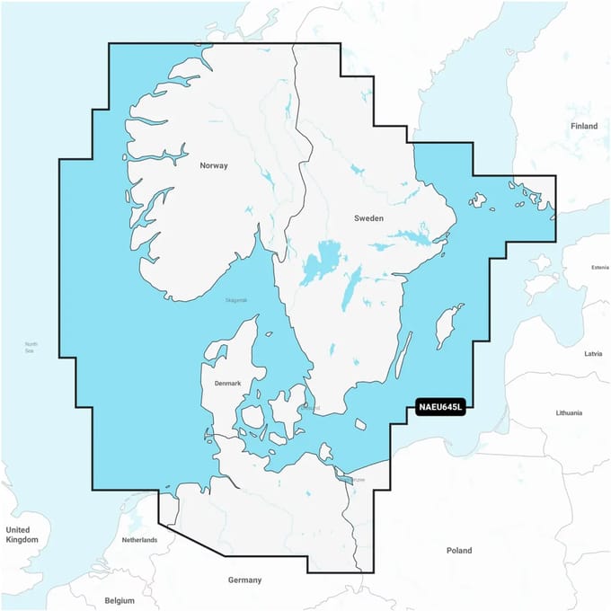 Navigatie kaart+ groot sd - skagerrak - kattegat Navionics