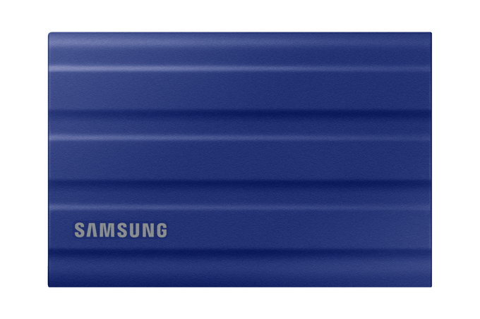 Samsung Portable T7 Shield 2 TB Externe SSD harde schijf USB-A 3.2 Gen 2 Blauw MU-PE2T0R/EU