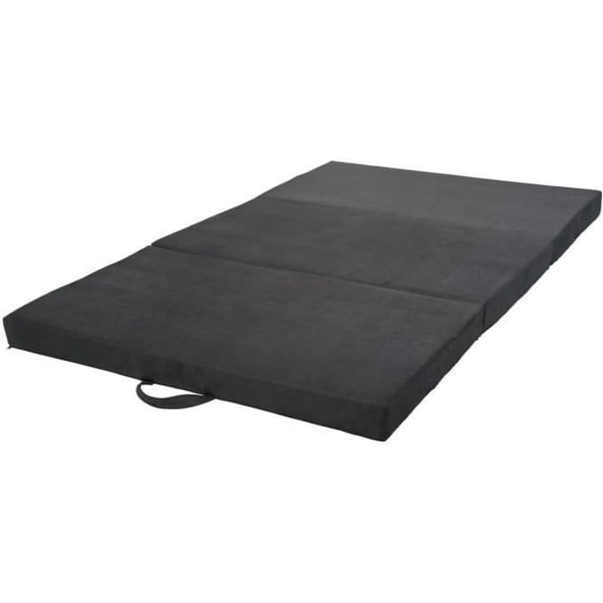 Matelas matelas pliable invité 200x120x10 cm gris