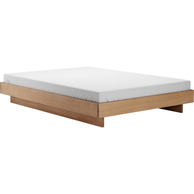 Objekte unserer Tage Zians Bed met doorlopend been - eiken - zonder hoofdeinde - 200 x 200 cm