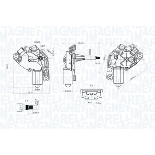 Ruitenwissermotor MAGNETI MARELLI 064075500010