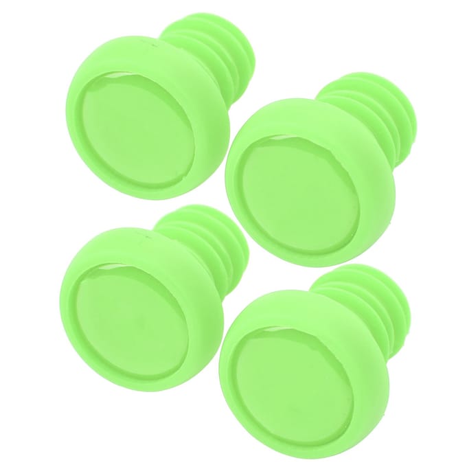 Poignées de Guidon de Vélo ZTTO Embouts de Guidon Bouchons à Vis Caoutchouc Polyester Accessoire de Cyclisme Vert