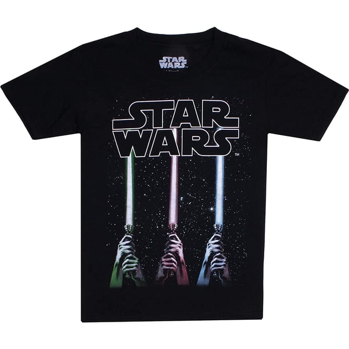Star Wars Jongens Lightsaber T-shirt (Zwart)