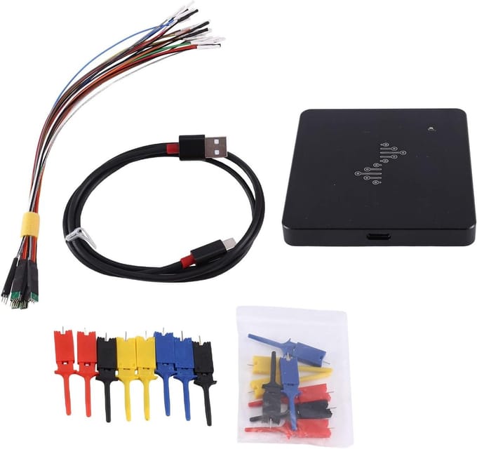 Logica Analyzer - Signaal Analyse - Elektronica Testen - 400MHz Bemonstering - 25 x 20 x 15 cm - Zwart