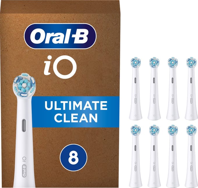 Oral-B iO Ultimate Clean Opzetborstels - 8 stuks - Kartonnen Brievenbusverpakking