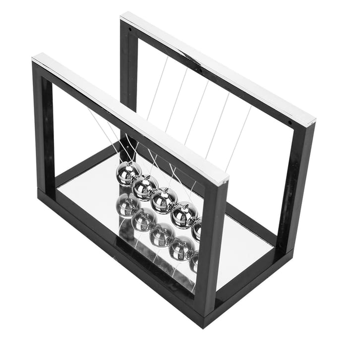 Slingerbal Decoratie Knutsel Kinderen Speelgoed Cadeau Educatief Wetenschappelijk Gereedschap met Spiegel Zwart zwart