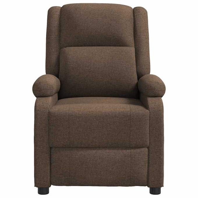 vidaXL - Fauteuil - verstelbaar - stof - bruin