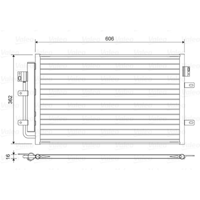 Condensator, airconditioning VALEO 822551