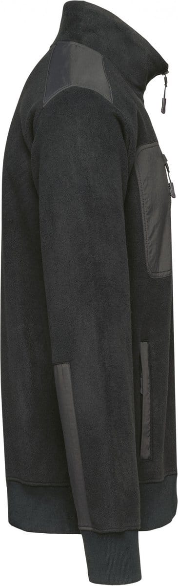 Pullover/Cardigan Unisex M WK. Designed To Work 1/4-ritskraag Lange mouw Dark Grey 100% Polyester