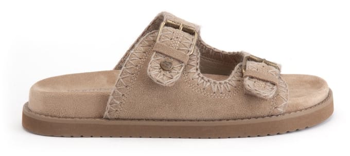 Warmbat Bendigo Suede Dames Sandalen - Stone