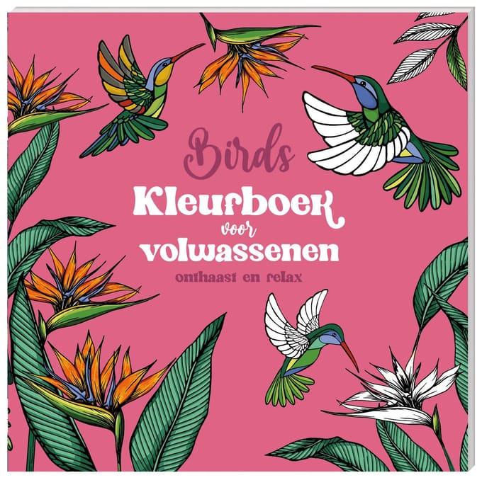 Malbuch für Erwachsene Interstat Birds