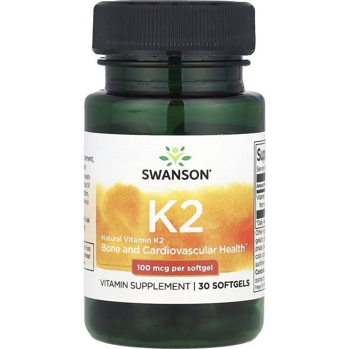 Natuurlijke Vitamine K2, 100Mcg, 30 Softgels