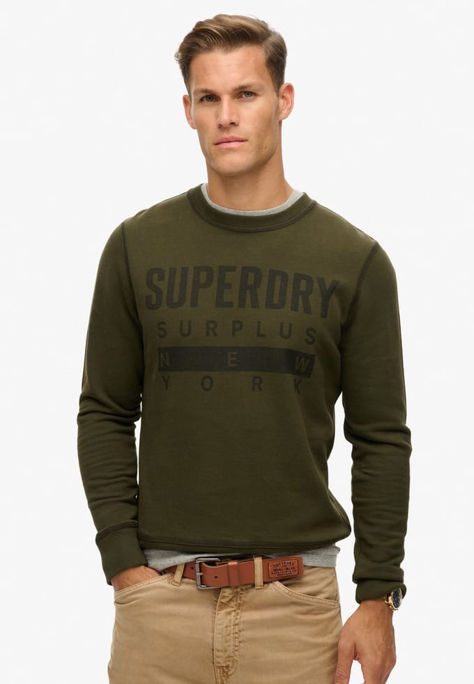 Superdry Surplus Graphic Crew Sweater Heren - Maat XL