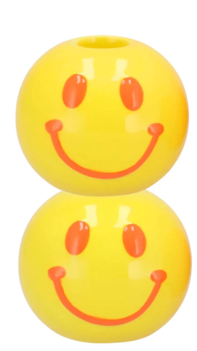 Smiley dutch yellow mix candle bulb 7x7x12cm