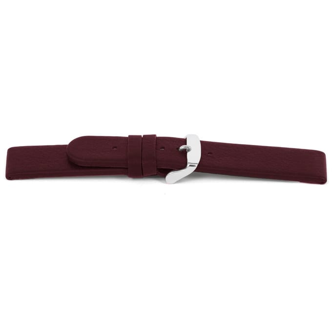 Horlogeband E737 - Leder Classic rood - 16x16 mm