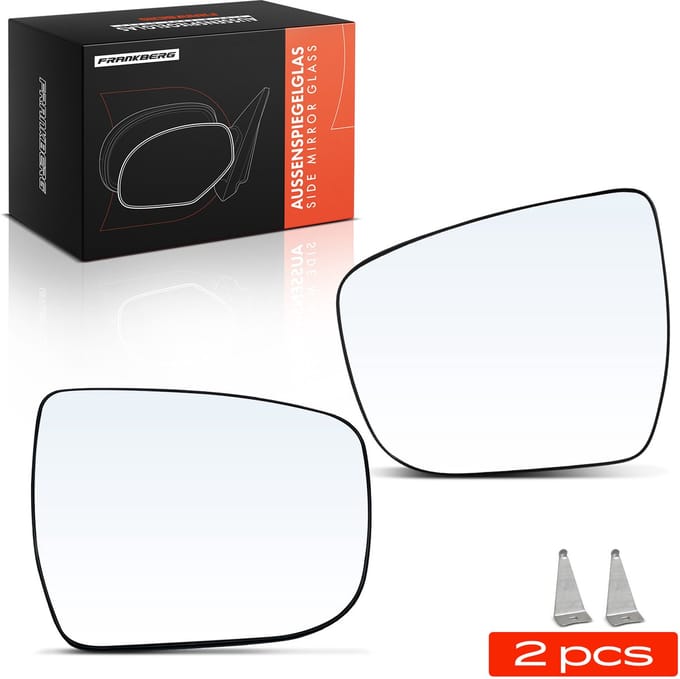 Frankberg 2x Spiegelglas Buitenspiegel Voor voor Nissan