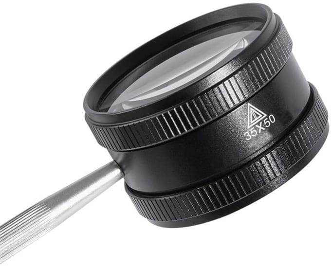Dailygoods - 35X Hand-held Vergrootglas voor Lees- en Observatiedoeleinden