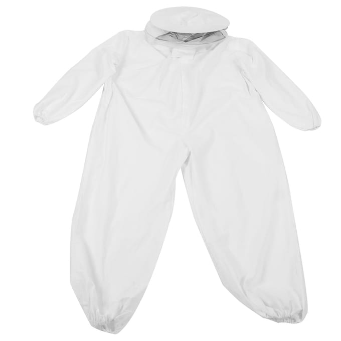 OnePiece Imkerpak Beschermkleding met Dubbele Ritsen Imkerbenodigdheden Wit white