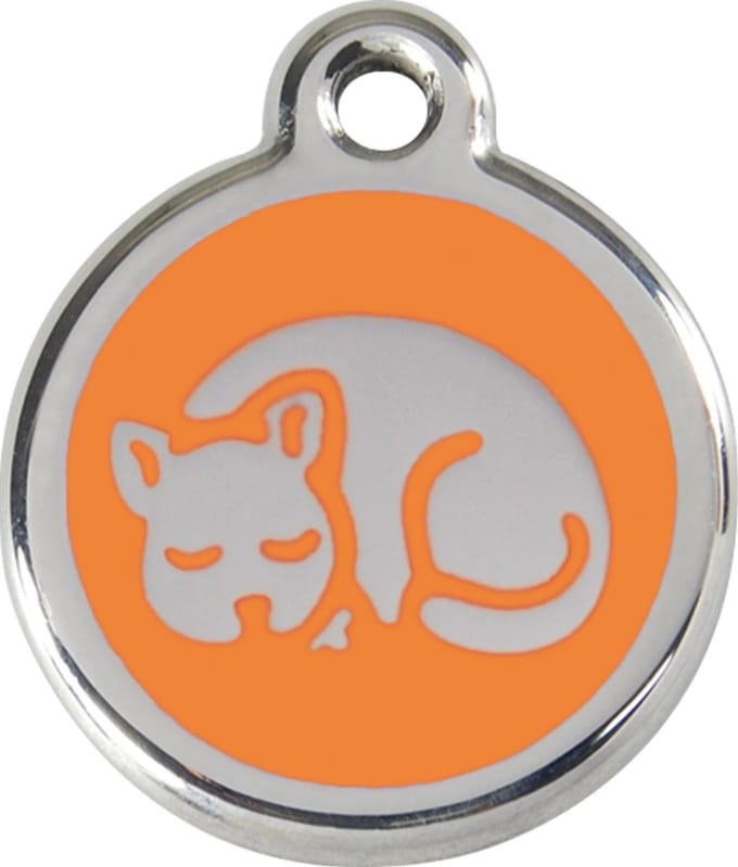 Red Dingo Kattenpenning 20 mm muis oranje